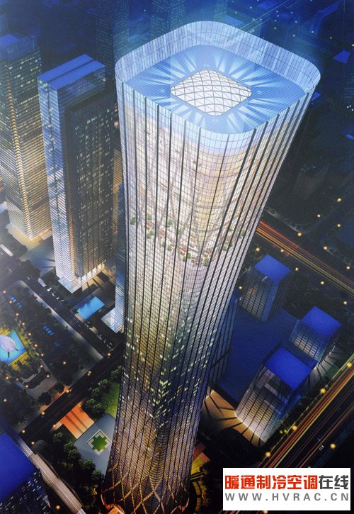 “中国尊”的效果图。新华社记者 罗晓光 摄