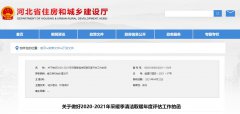  河北省关于做好2020-2021年采暖季清洁取暖年度评估工作的函 