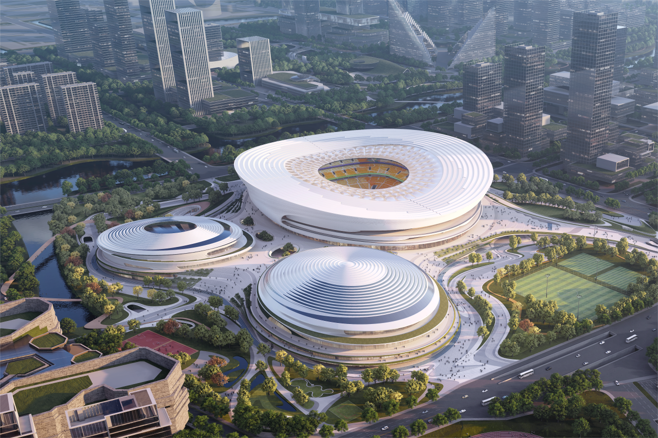  建设加速！中建三局三公司承建的杭州余杭国际体育中心不断刷新进度 