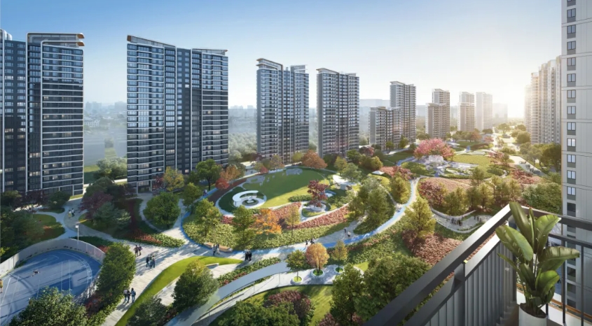  让家住进公园里！中建东孚西安“莫奈花园”实景交付区绚丽绽放 