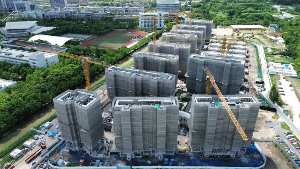  主体封顶！中建三局三公司上海浦东新区曹路科教园区项目迎来新进展！ 