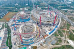  品质建造！中建三局三公司杭州余杭国际体育中心主体结构全面封顶！ 