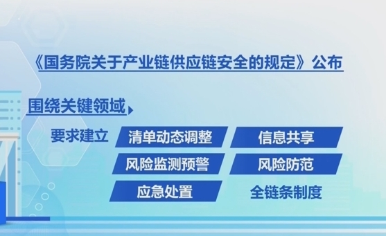  《国务院关于产业链供应链安全的规定》 